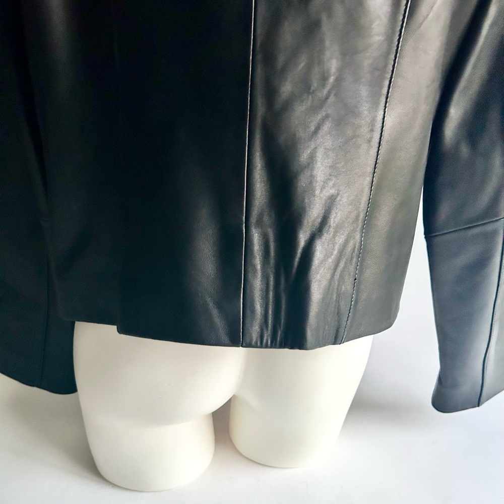 Wilsons Leather Classic Black Genuine Leather Jacket size XL - Picture 8 of 15